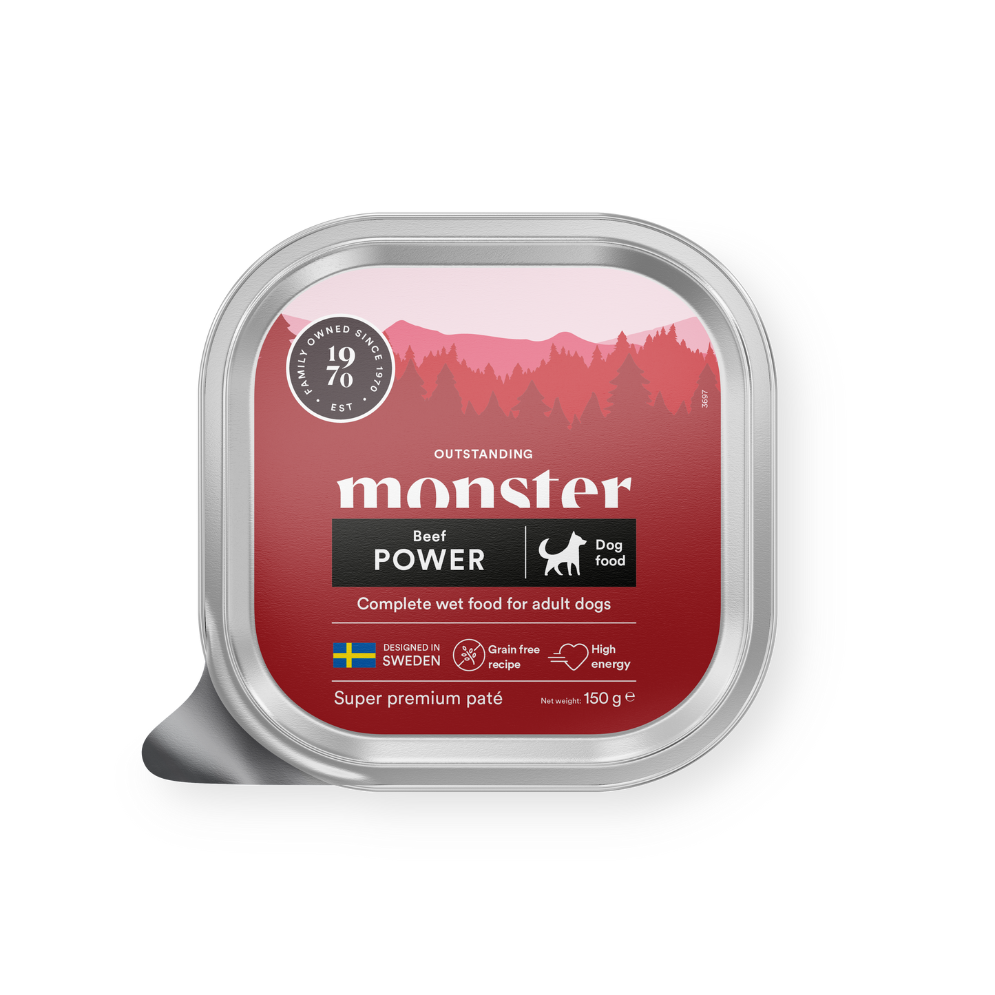Monster Dog Power Pašteta za aktivne pse - Govedina 150g
