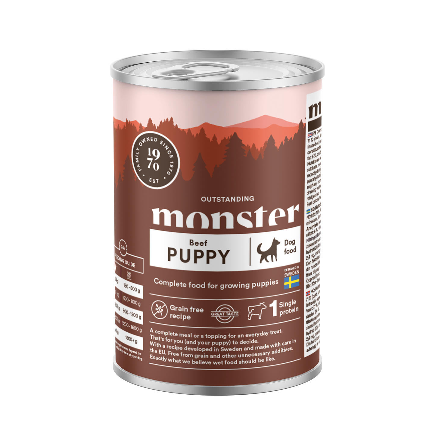 Monster Dog Mokra hrana za mladičke - Govedina 400g