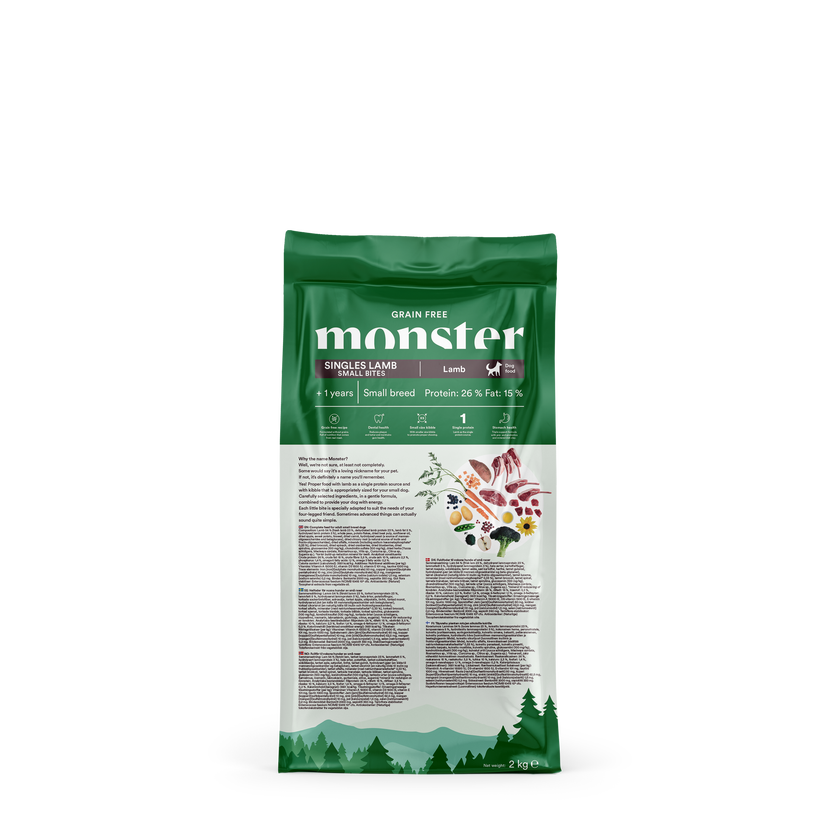 Monster Dog Grain Free Singles Small Bites - Jagnetina