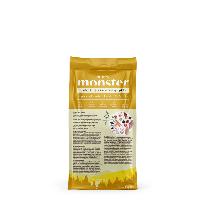Monster Dog Original Adult Piščanec/Puran
