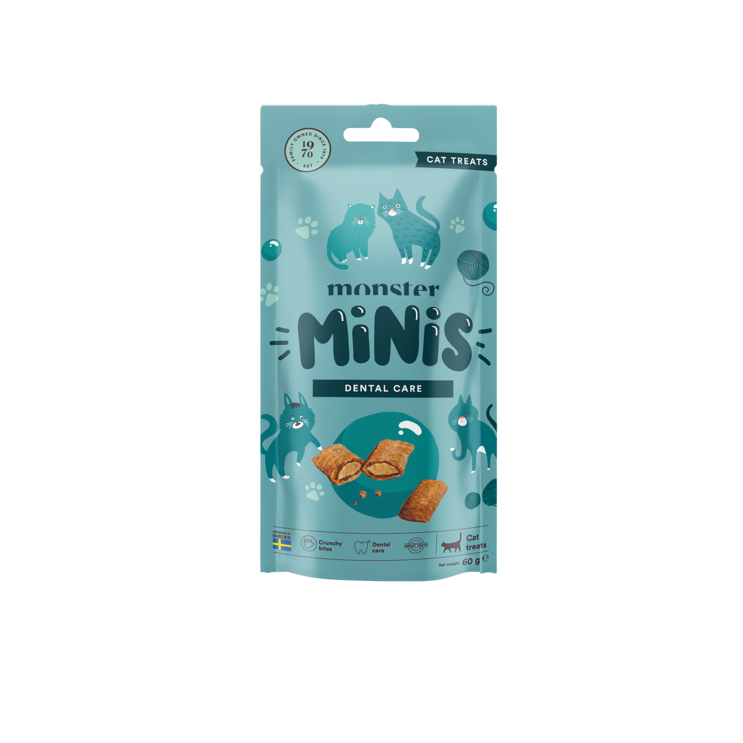 Monster Cat Mini Priboljški - Dental 60g
