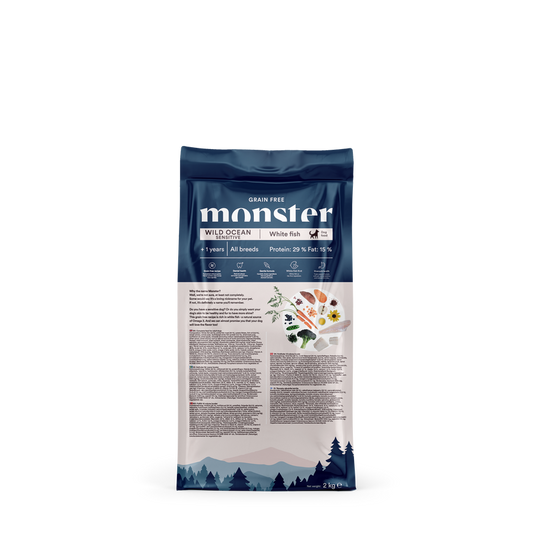 Monster Dog Grain free Divji ocean Sensitive za občutljive pse - bela riba