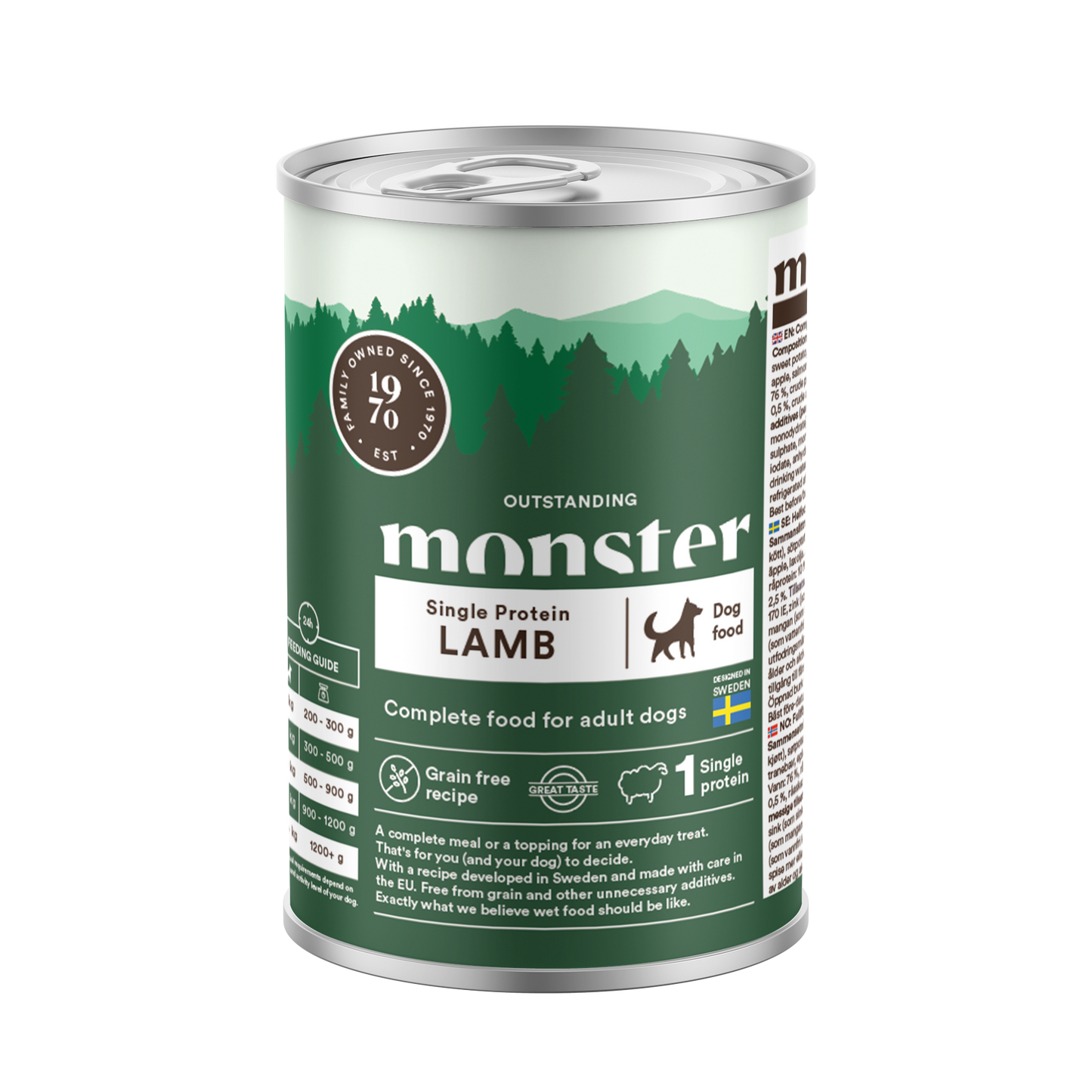 Monster Dog Mokra hrana za odrasle pse - Monoprotein Jagnjetina 400g