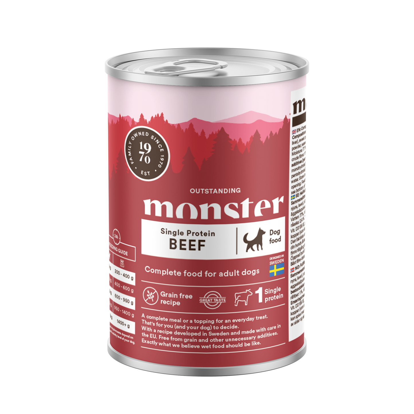 Monster Dog Mokra hrana za odrasle pse - Monoprotein Govedina 400g