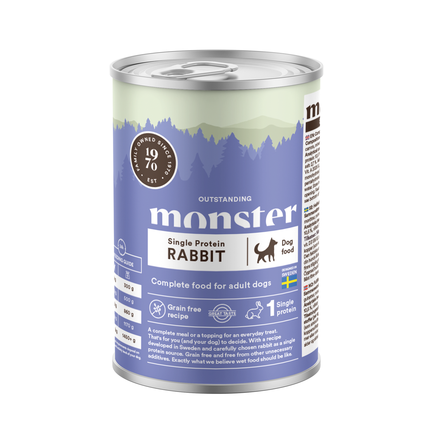 Monster Dog Mokra hrana za odrasle pse - Monoprotein Zajec 400g