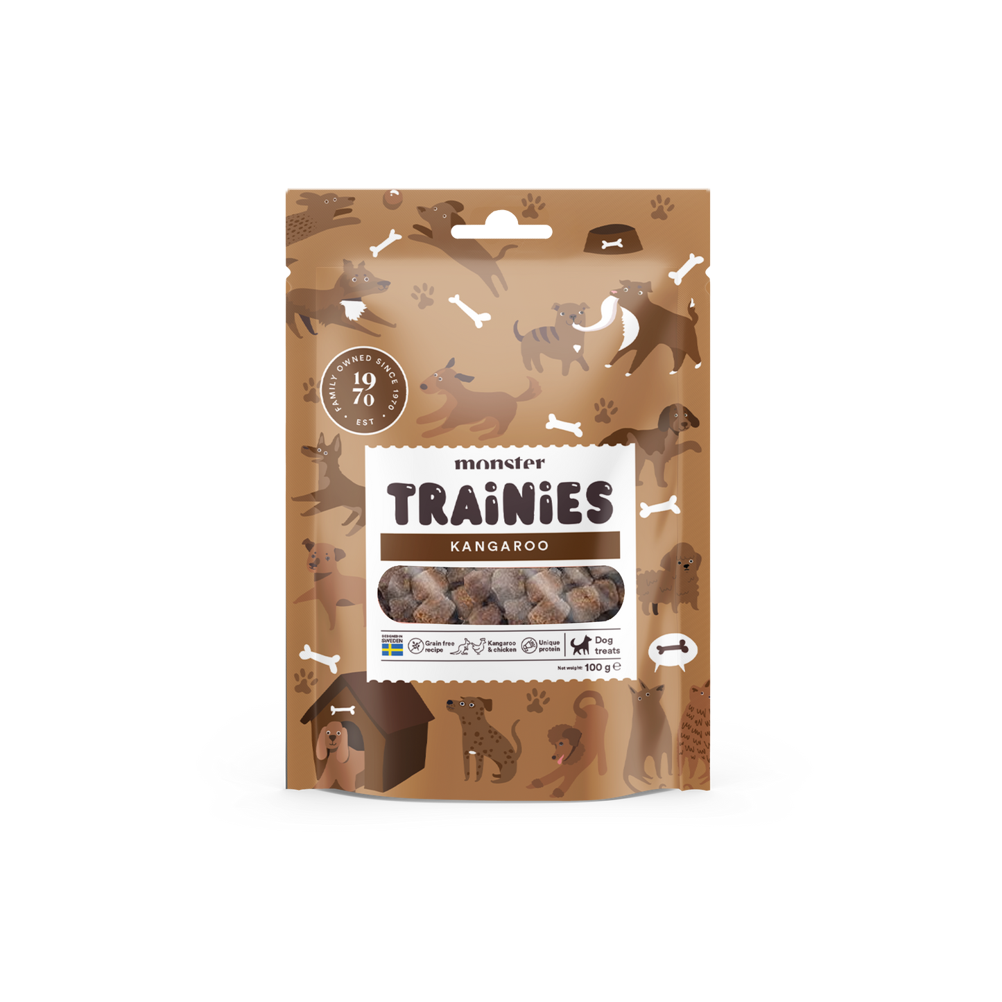 Monster Dog Trening Priboljški - Piščanec & Kenguru 100g