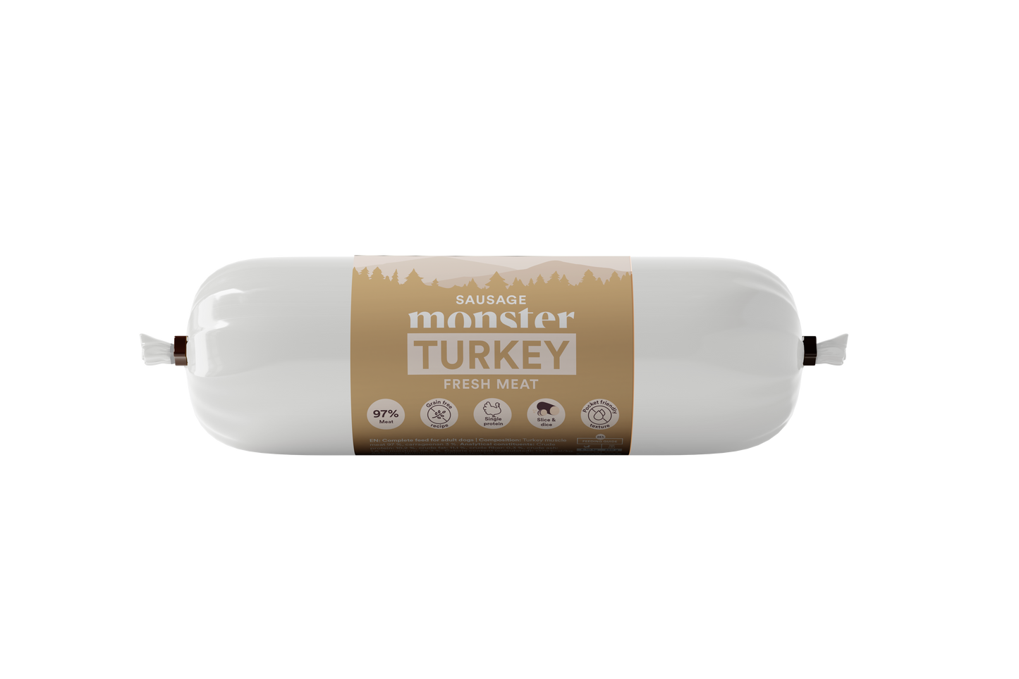 Monster Dog Klobasa za pse - Puran