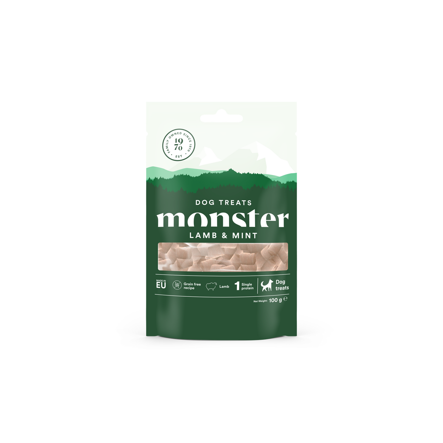 Monster Dog Baked Priboljški - Jagnjetina/Meta 100g