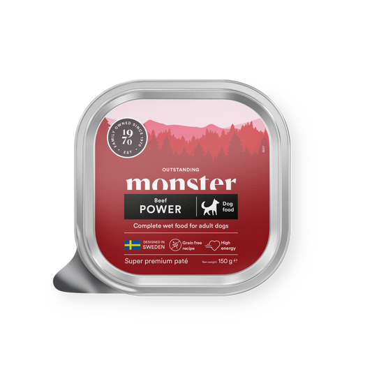 Monster Dog Power Pašteta za aktivne pse - Govedina 150g