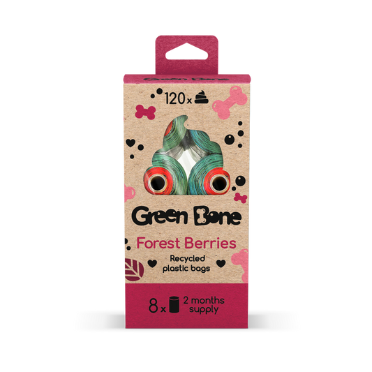 Green Bone Vrečke za drekce Gozd, 120 vrečk (8rolic)