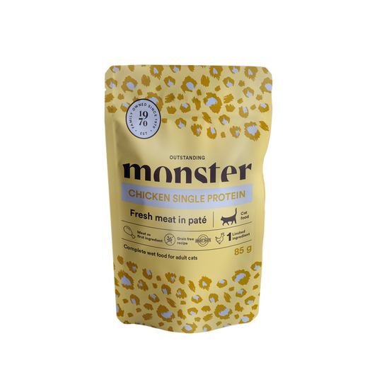Monster Cat Mokra hrana v vreči - Adult Piščanec 1x85g