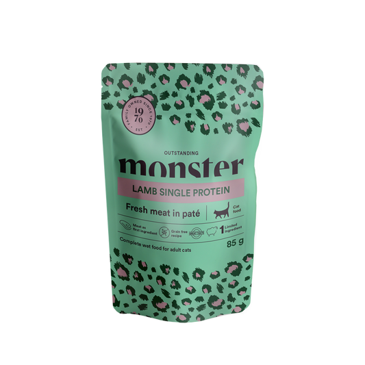Monster Cat Mokra hrana v vreči - Adult Jagnjetina 1x85g