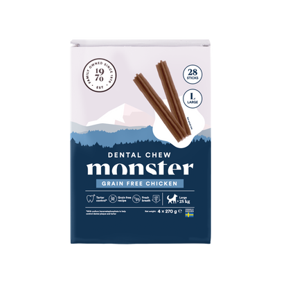 Monster Dog Dentalna žvečilka - Brez žit Piščanec