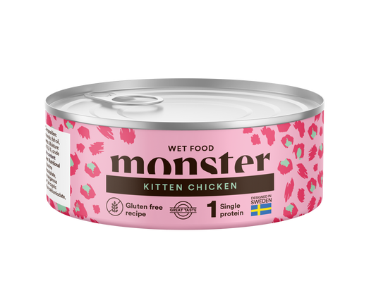 Monster Cat Mokra hrana za mladičke - Piščanec 100g