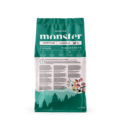 Monster Dog Grain free Puppy S/M Jagnjetina/Raca
