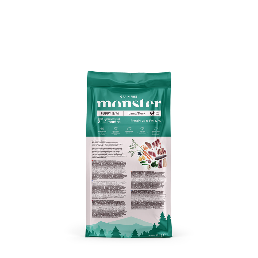 Monster Dog Grain free Puppy S/M Jagnjetina/Raca