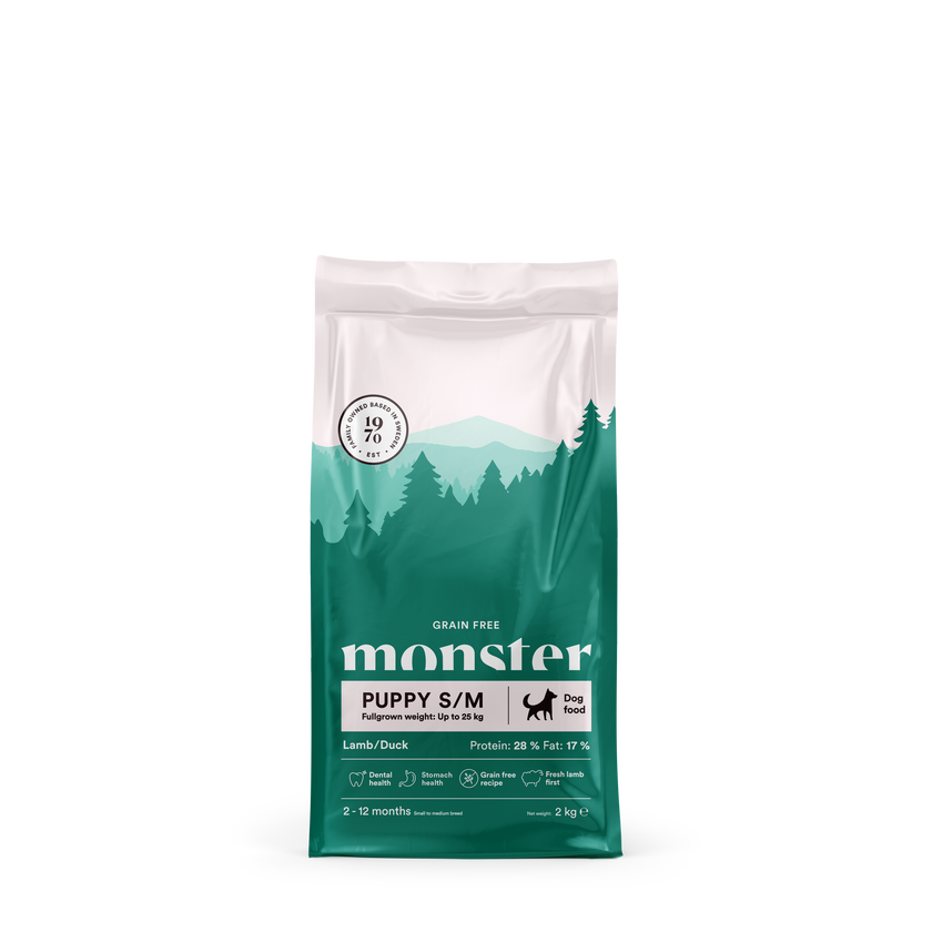 Monster Dog Grain free Puppy S/M Jagnjetina/Raca