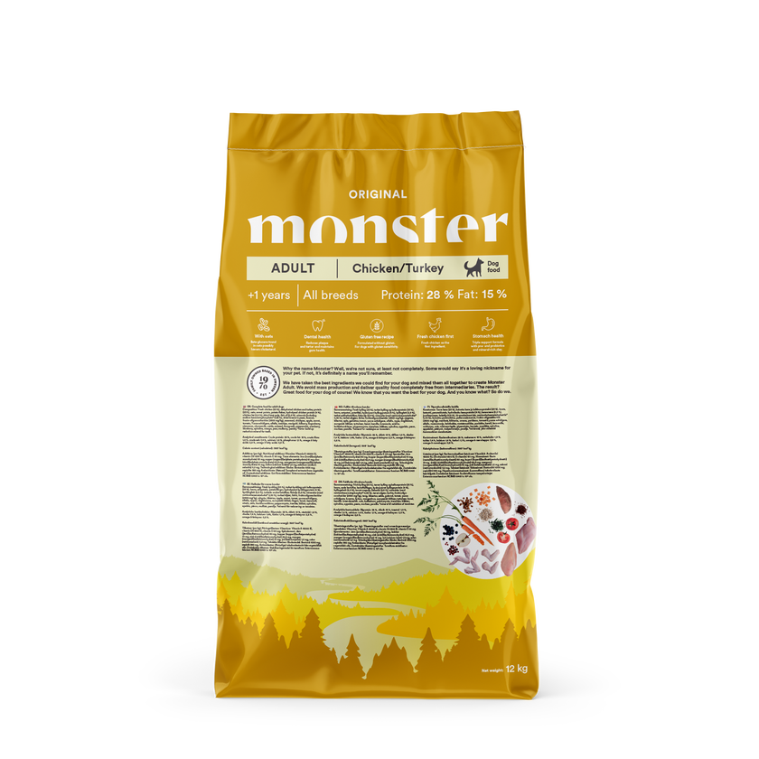 Monster Dog Original Adult Piščanec/Puran