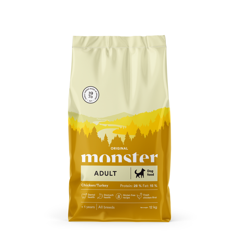 Monster Dog Original Adult Piščanec/Puran