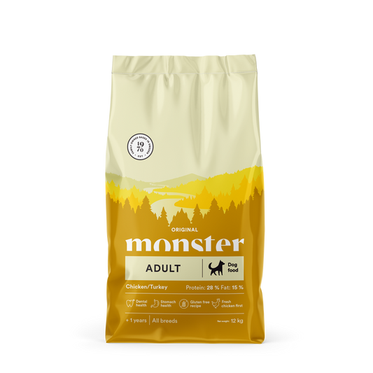 Monster Dog Original Adult Piščanec/Puran