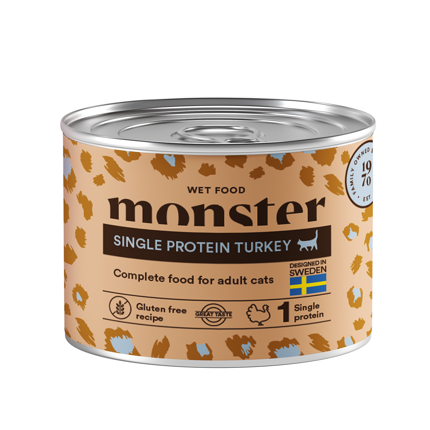 Monster Cat Mokra hrana za odrasle - Monoprotein Puran