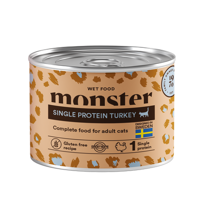 Monster Cat Mokra hrana za odrasle - Monoprotein Puran
