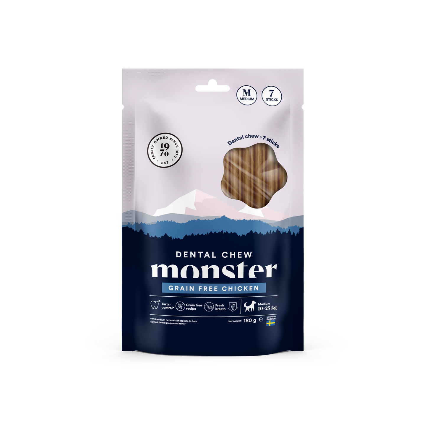 Monster Dog Dentalna žvečilka - Brez žit Piščanec