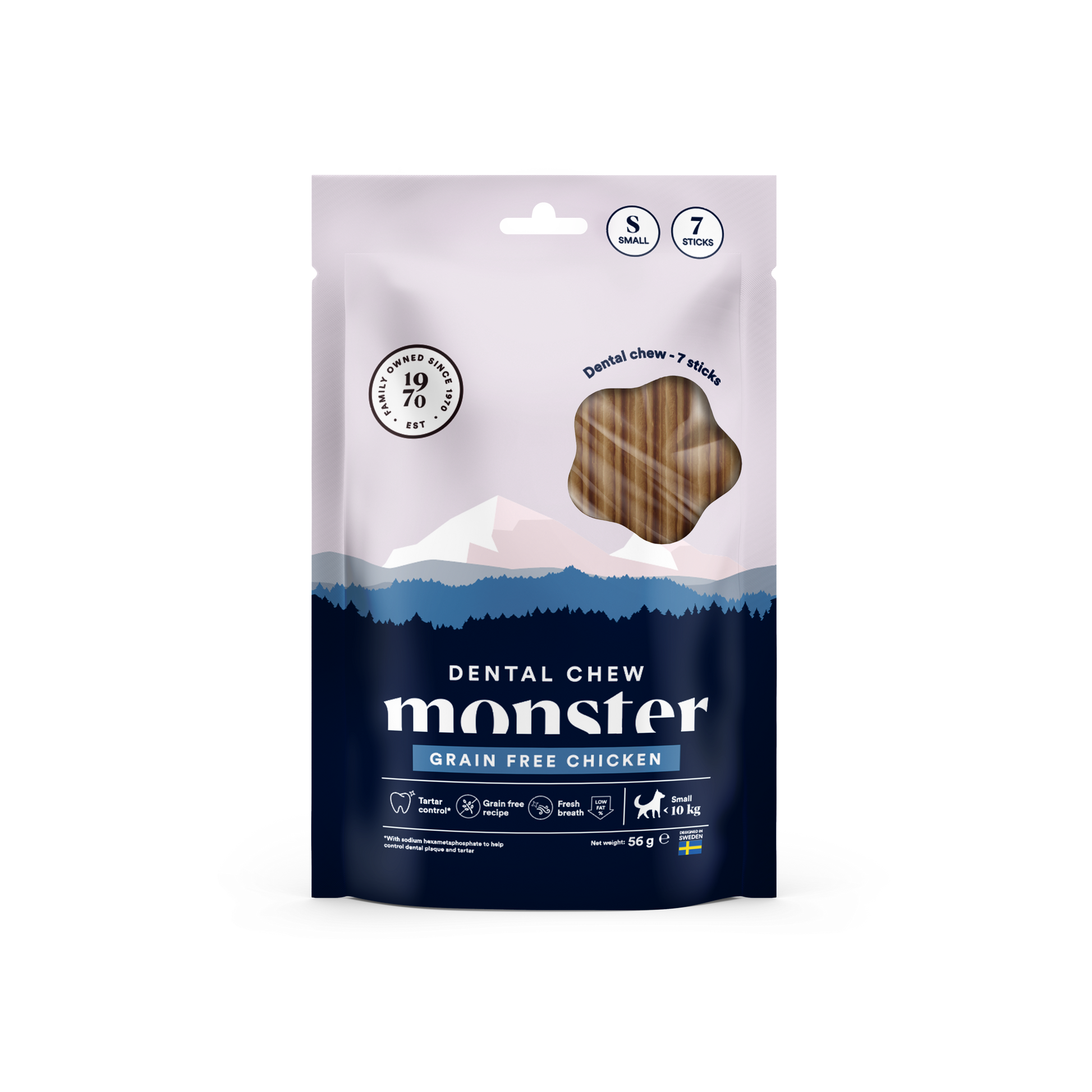 Monster Dog Dentalna žvečilka - Brez žit Piščanec
