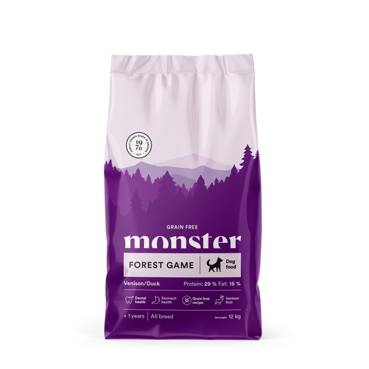 Monster Dog Grain free Game Forest - Suha hrana z divjačino 12kg