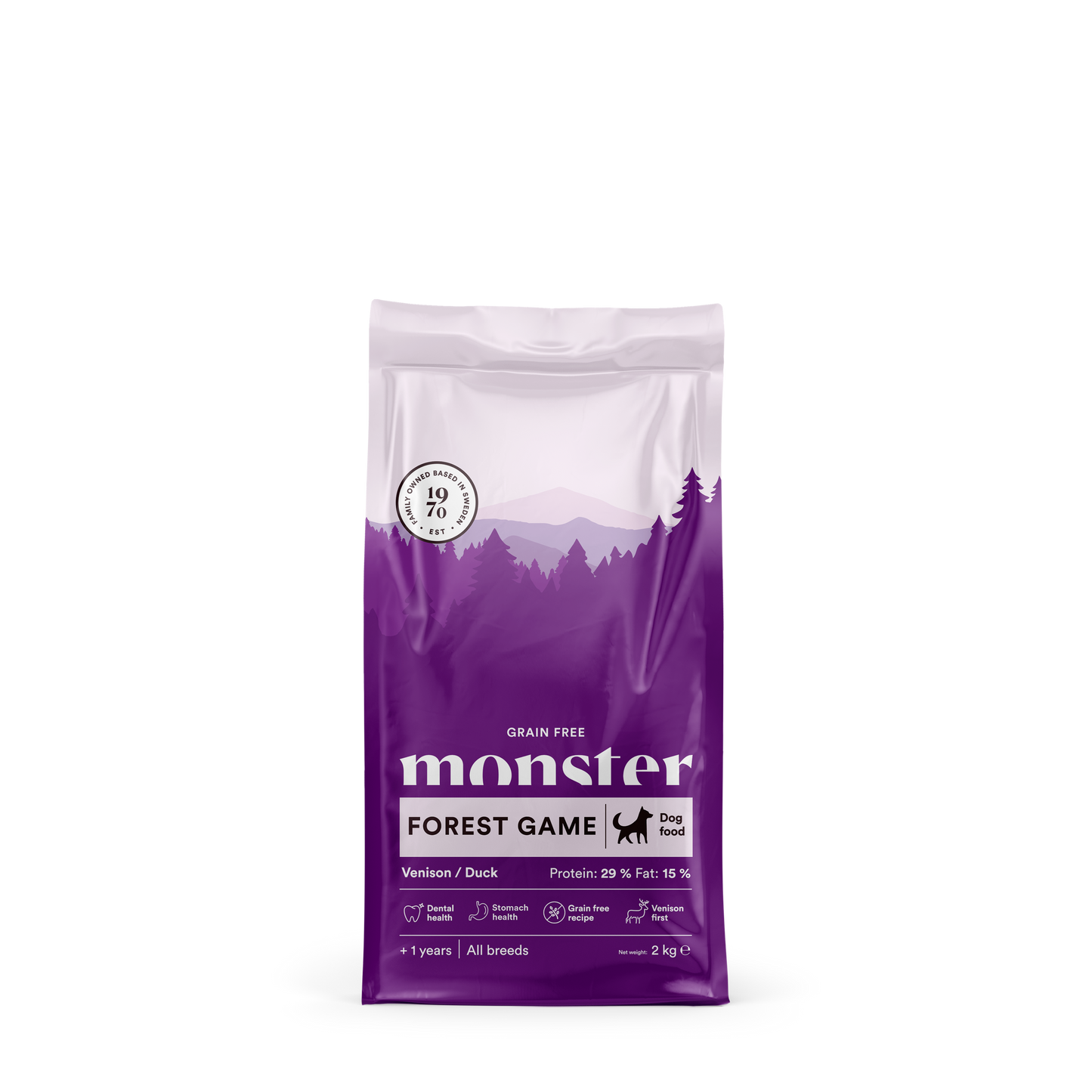 Monster Dog Grain free Game Forest - Suha hrana z divjačino 2kg