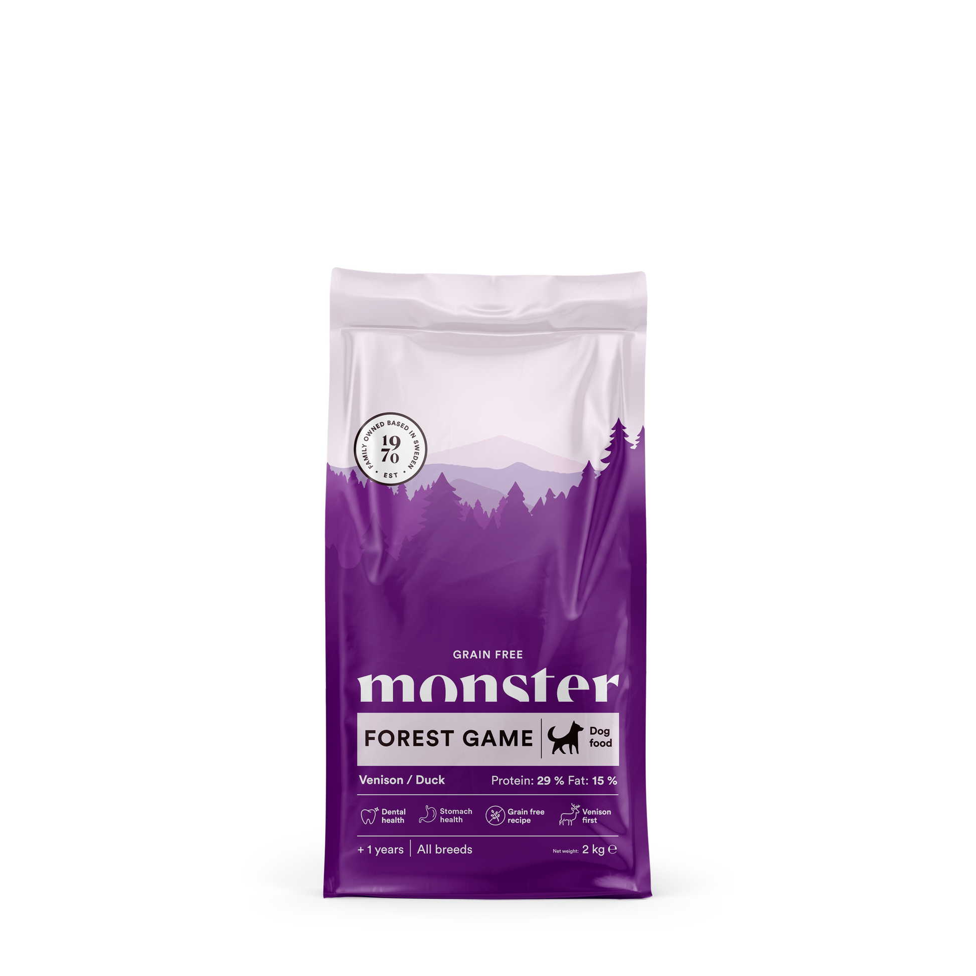 Monster Dog Grain free Game Forest - Suha hrana z divjačino 2kg