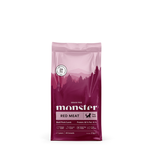 Monster Dog Grain free Rdeče meso - Suha hrana za pse 2kg