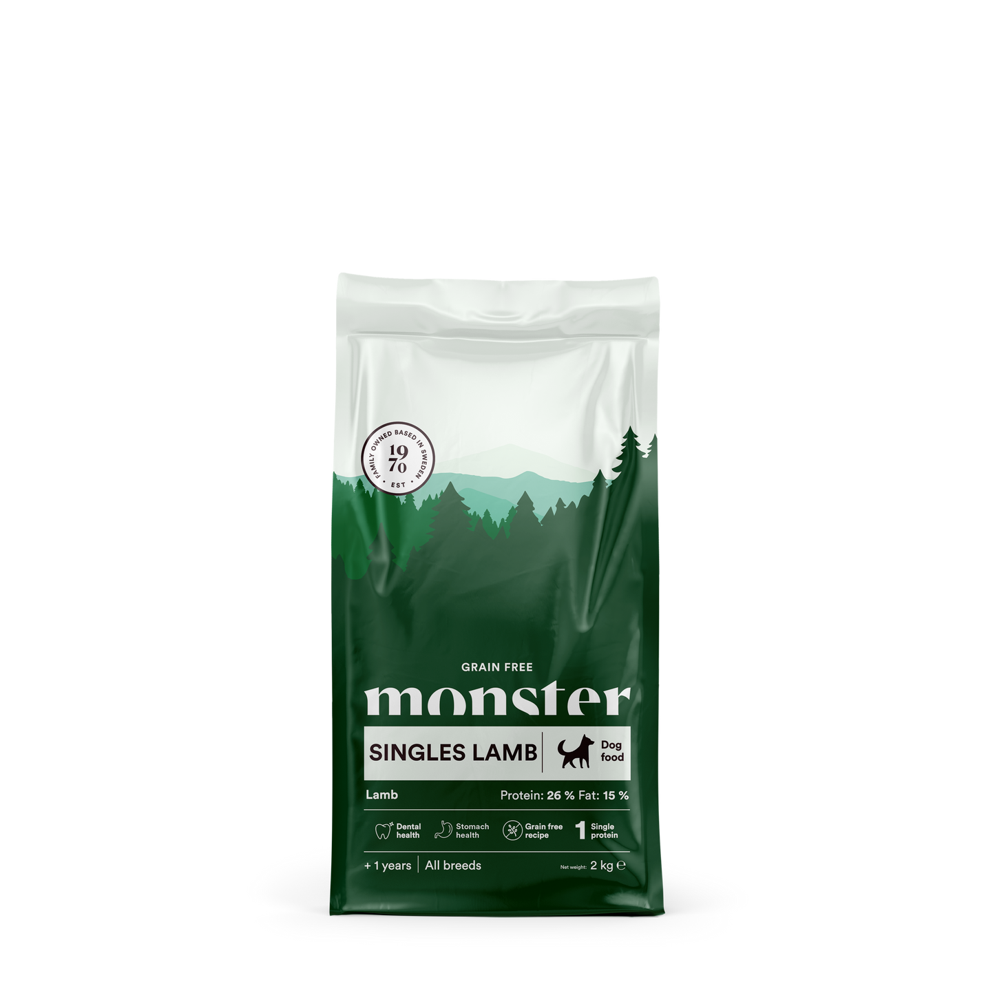 Monster Dog Grain free Jagnjetina - Suha hrana za pse 2kg