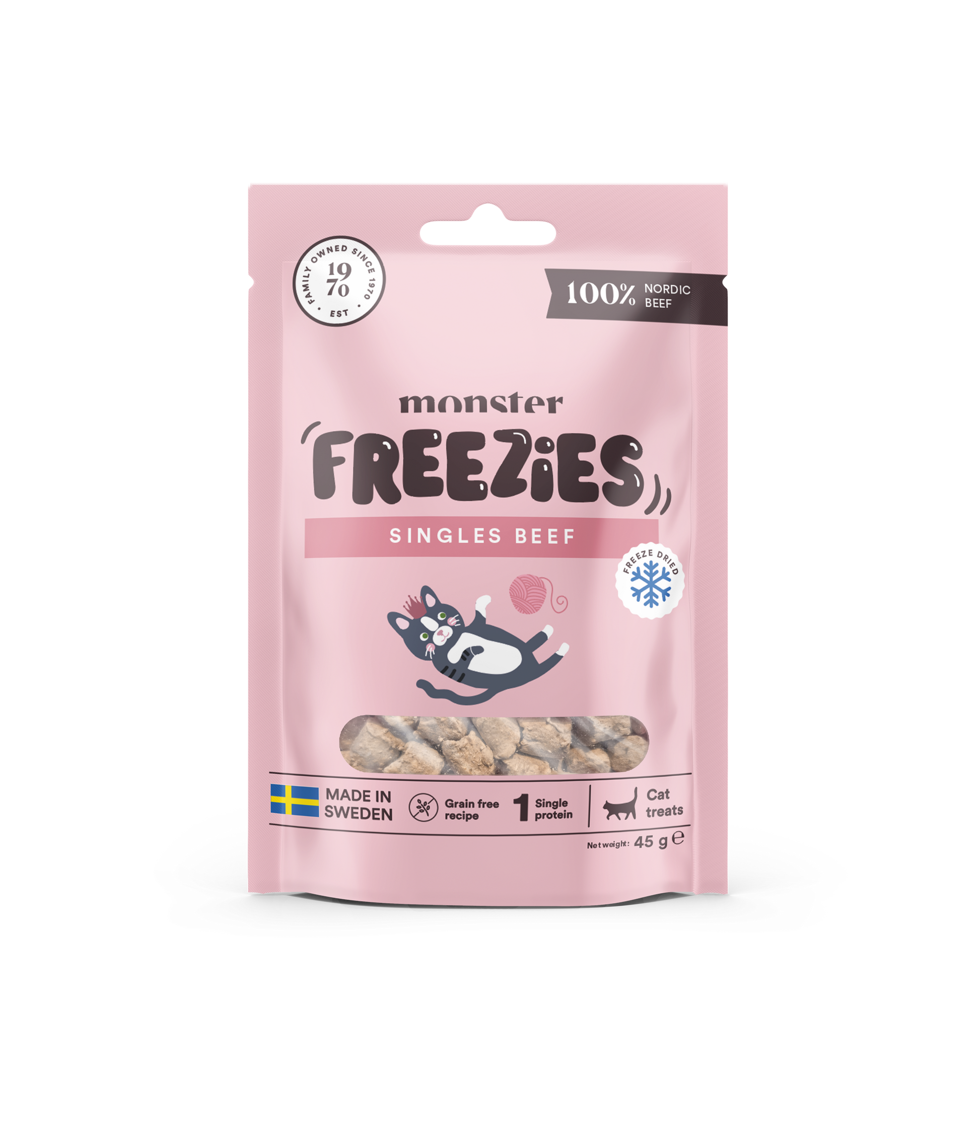 Monster Cat Freezies Priboljški - Govedina 45g