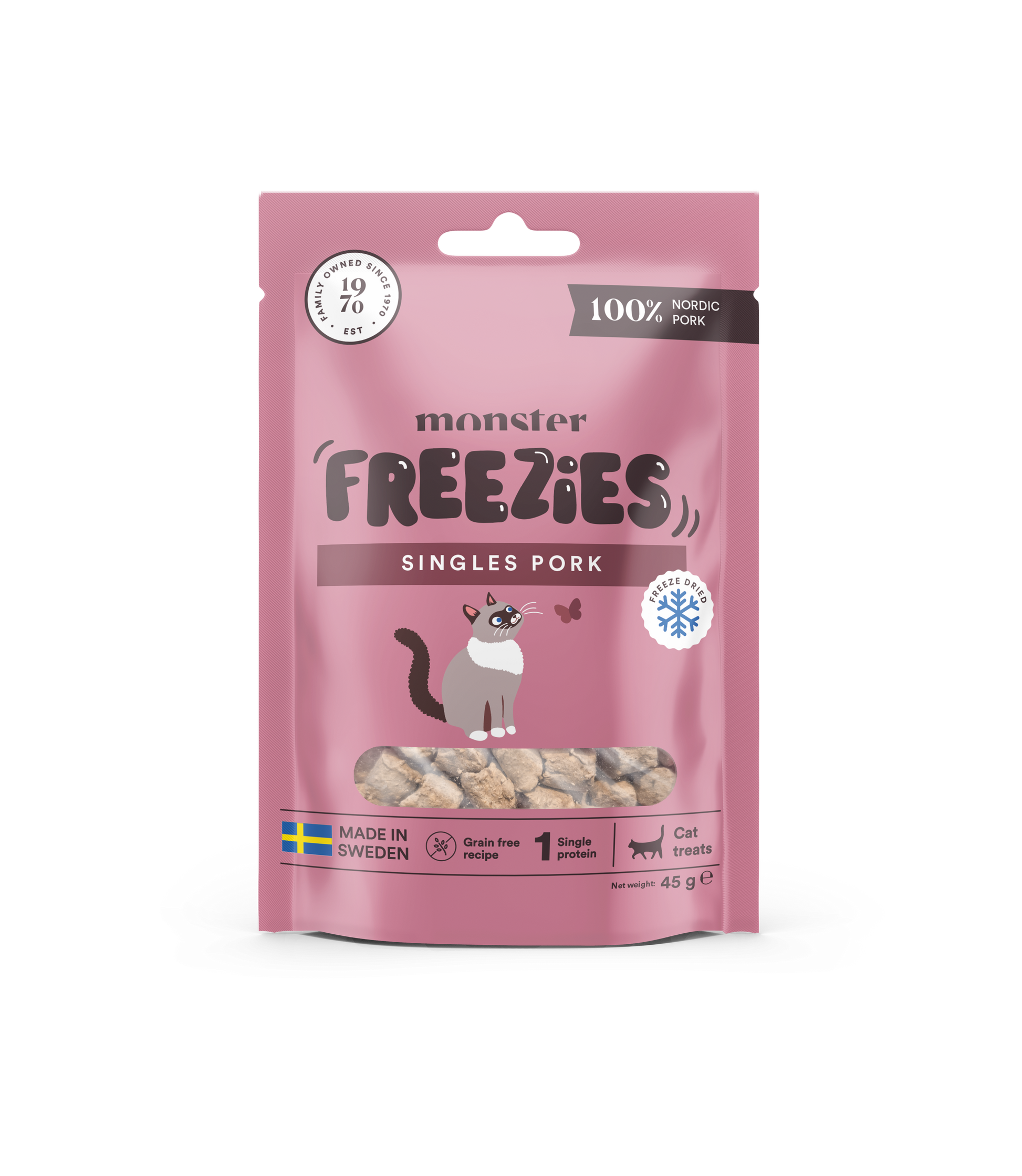 Monster Cat Freezies Priboljški - Svinjina 45g