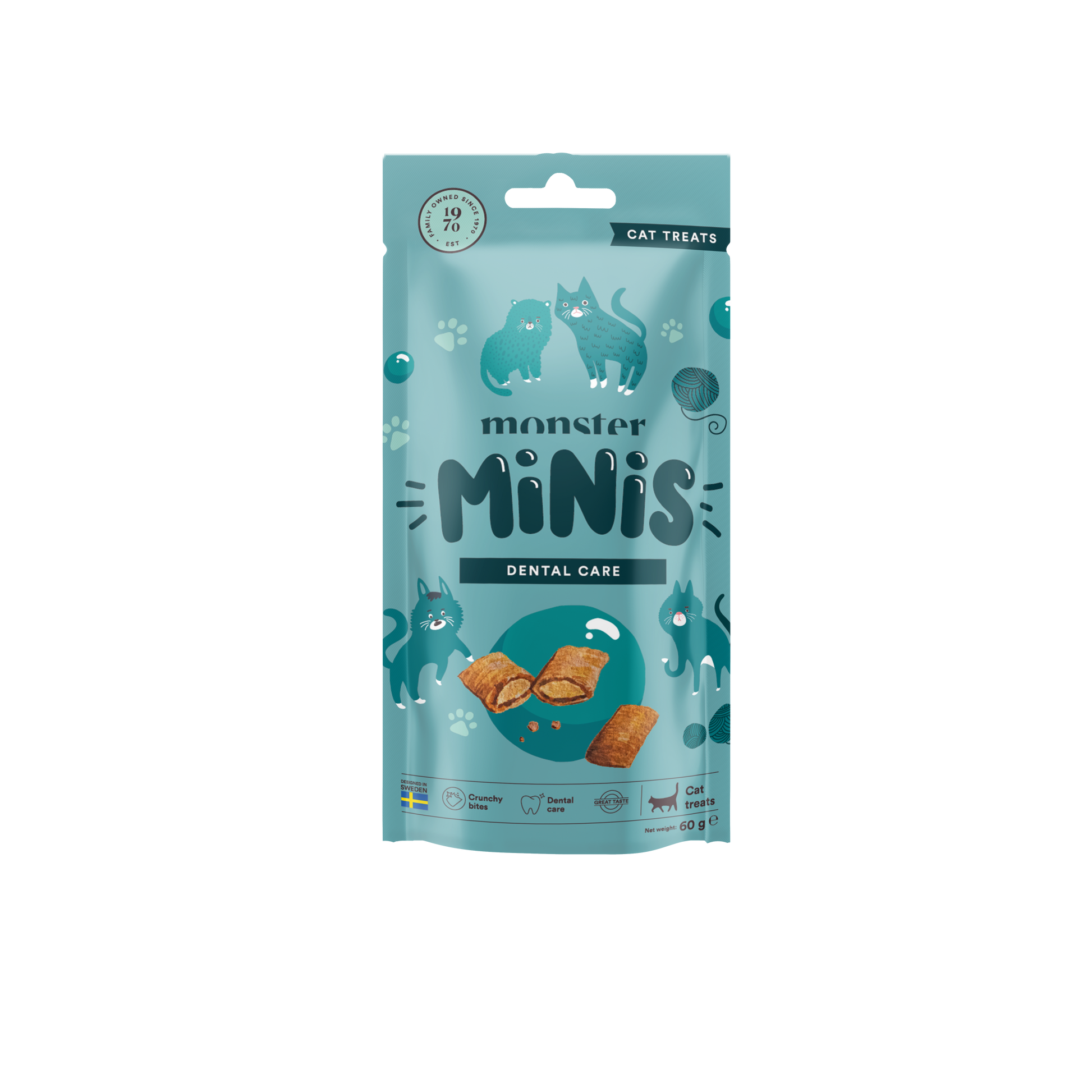 Monster Cat Mini Priboljški - Dental 60g