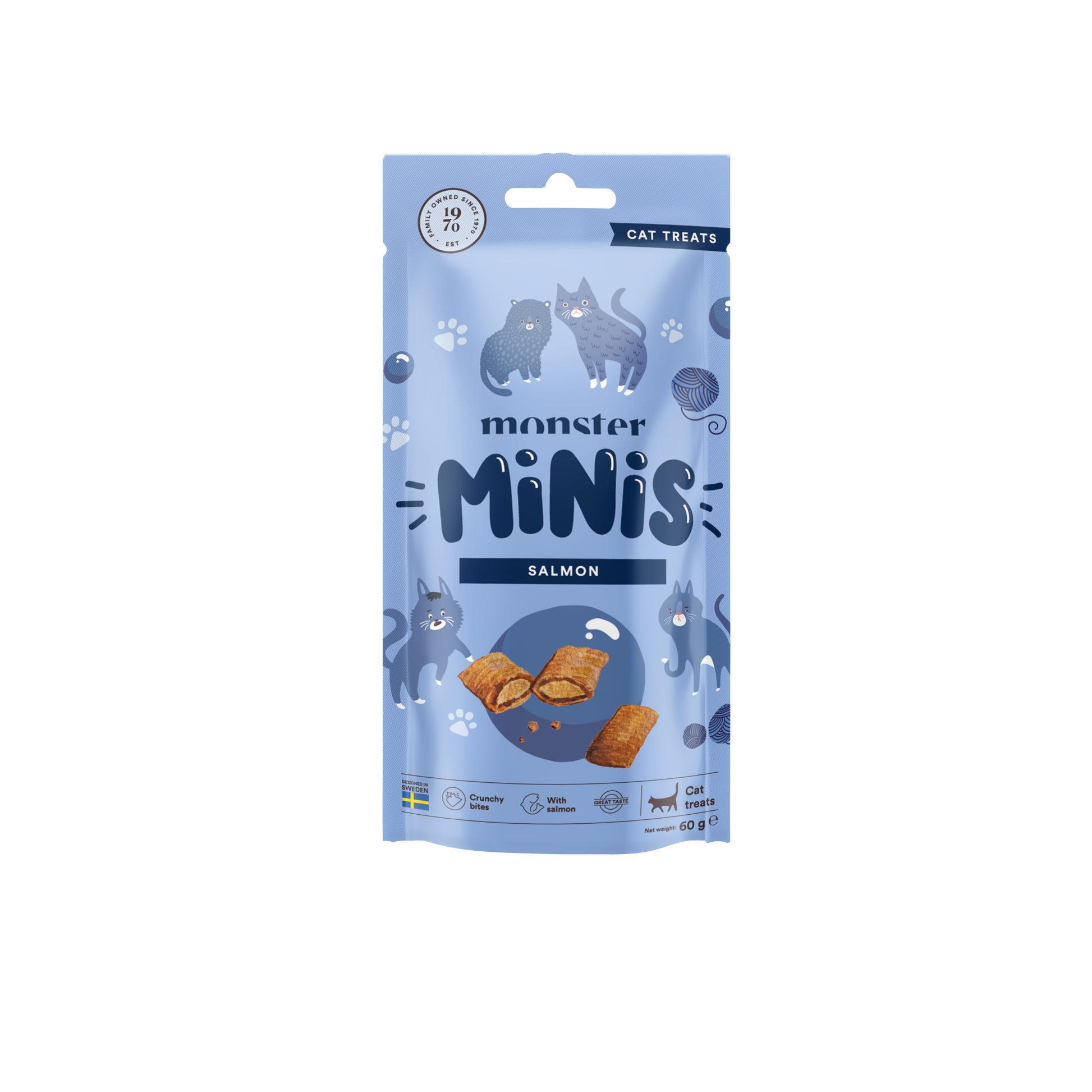 Monster Cat Mini Priboljški - Losos 60g