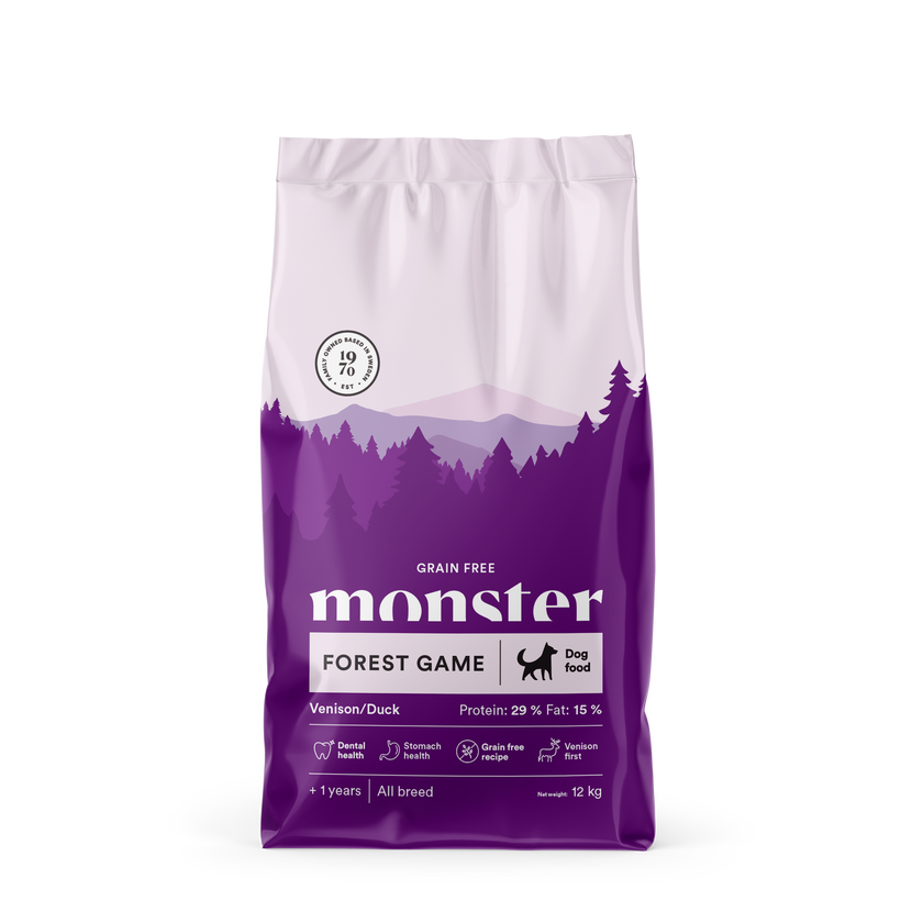 Monster Dog Grain free Forest Game - Divjačina,raca in svinjina