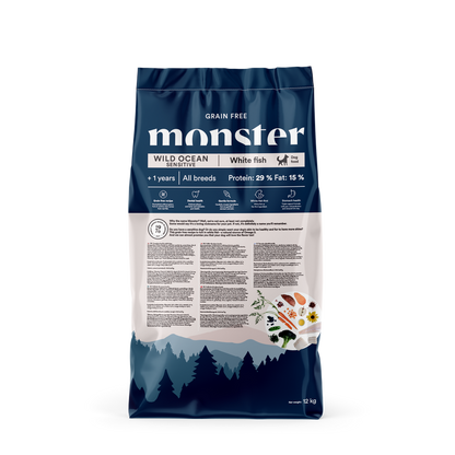 Monster Dog Grain free Divji ocean Sensitive za občutljive pse - bela riba