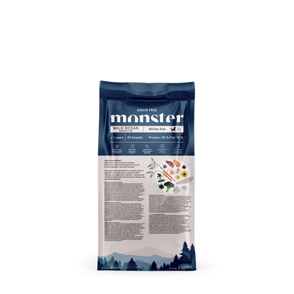 Monster Dog Grain free Divji ocean Sensitive za občutljive pse - bela riba