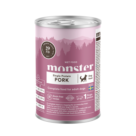 Monster Dog Mokra hrana za odrasle pse - Monoprotein Svinjina 400g
