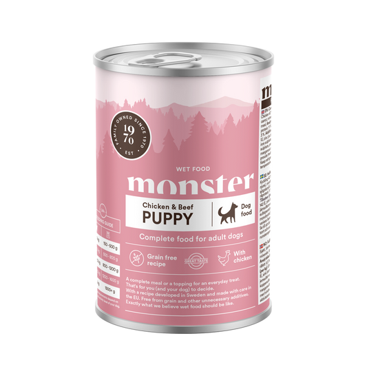 Monster Dog Mokra hrana za mladičke - Piščanec 400g