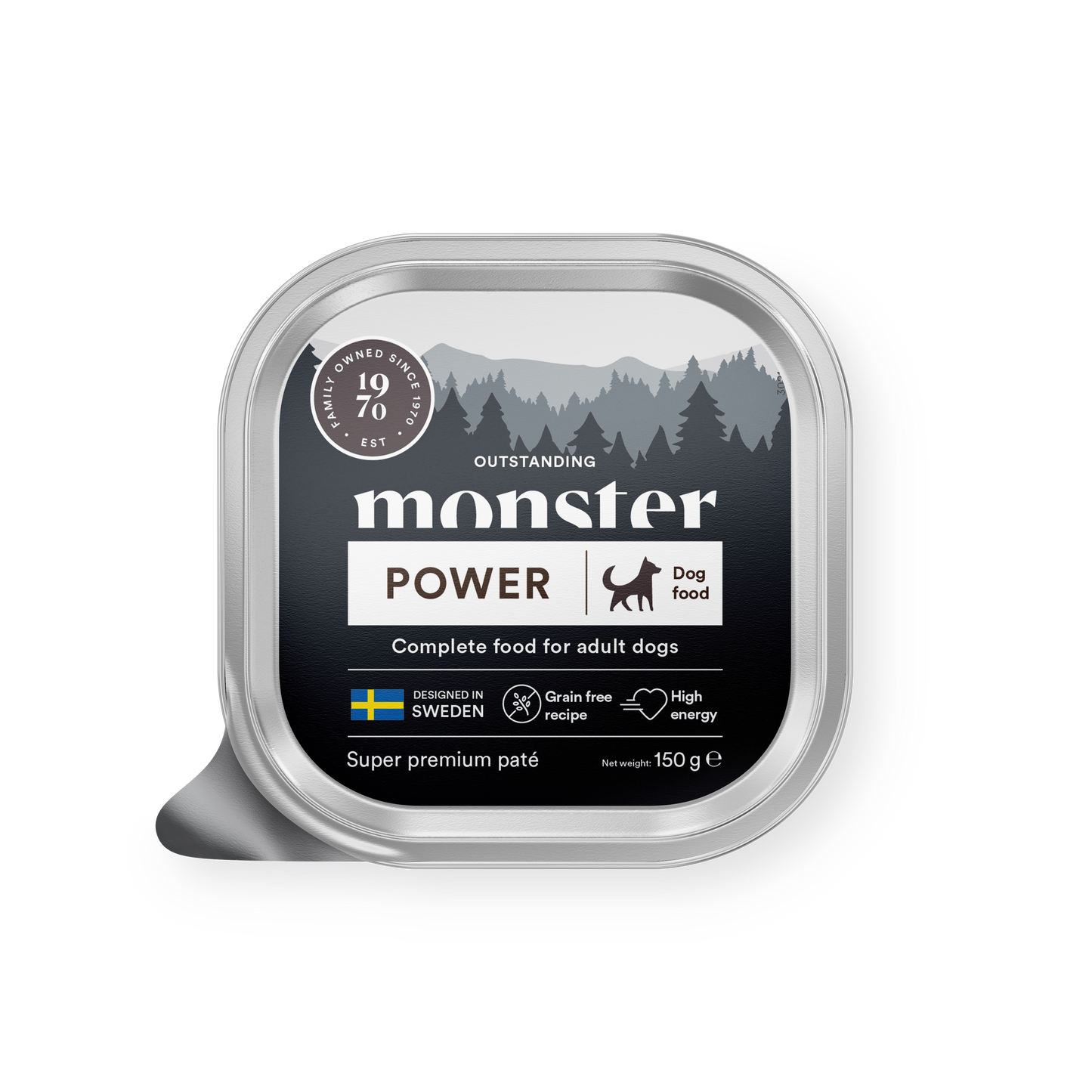 Monster Dog Power Pašteta za aktivne pse - Piščanec 150g