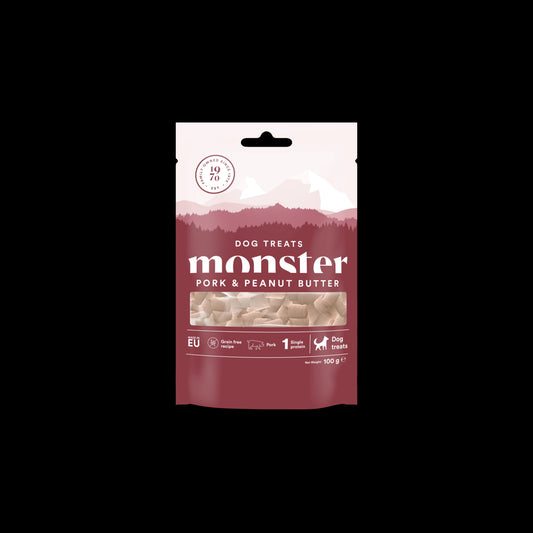 Monster Dog Baked Priboljški - Svinjina/Arašidi 100g