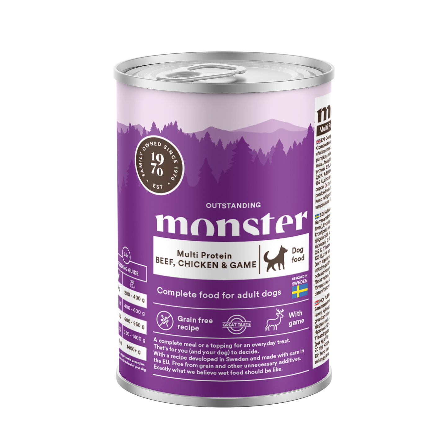 Monster Dog Mokra hrana za pse - Multi Govedina/Piščanec/Divjačina 400g