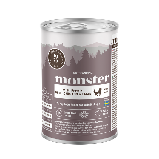 Monster Dog Mokra hrana za pse - Multi Govedina/Piščanec/Jagnjetina 400g