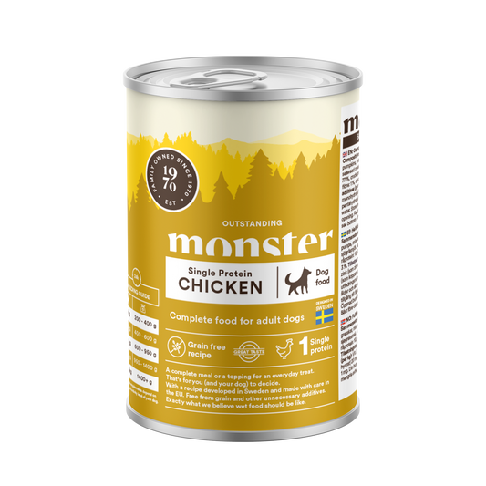 Monster Dog Mokra hrana za odrasle pse - Monoprotein Piščanec 400g