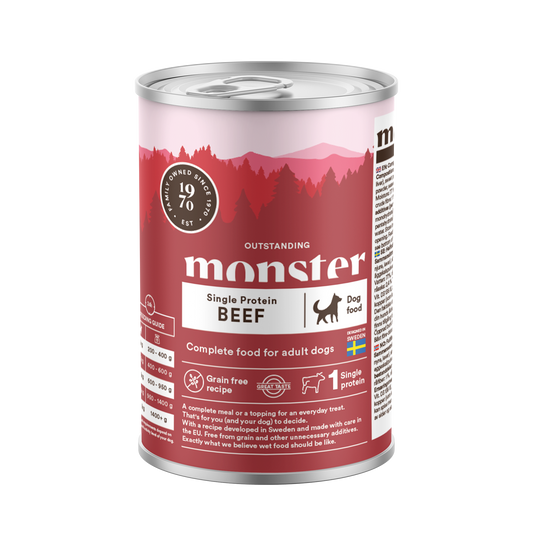 Monster Dog Mokra hrana za odrasle pse - Monoprotein Govedina 400g