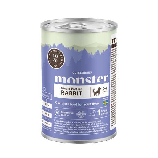 Monster Dog Mokra hrana za odrasle pse - Monoprotein Zajec 400g