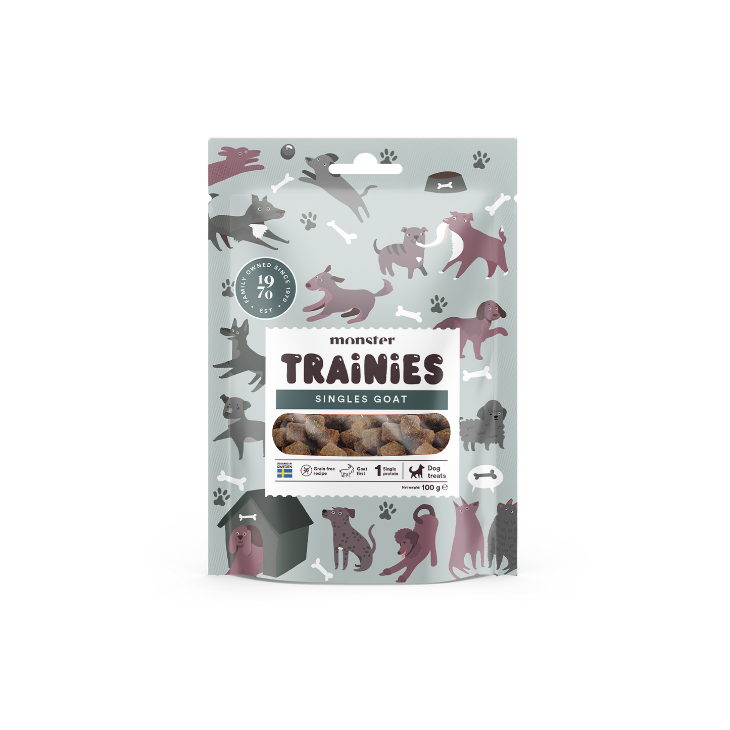 Monster Dog Trening Priboljški - Koza 100g